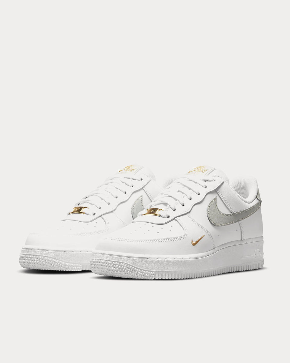 Nike Air Force 1 07 Essential White Light Silver Low Top Sneakers
