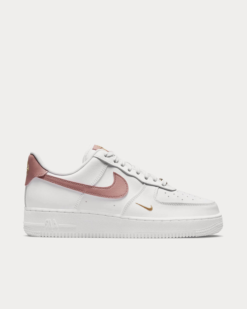 Nike Air Force 1 '07 Essential White / Rust Pink Low Top Sneakers - 1