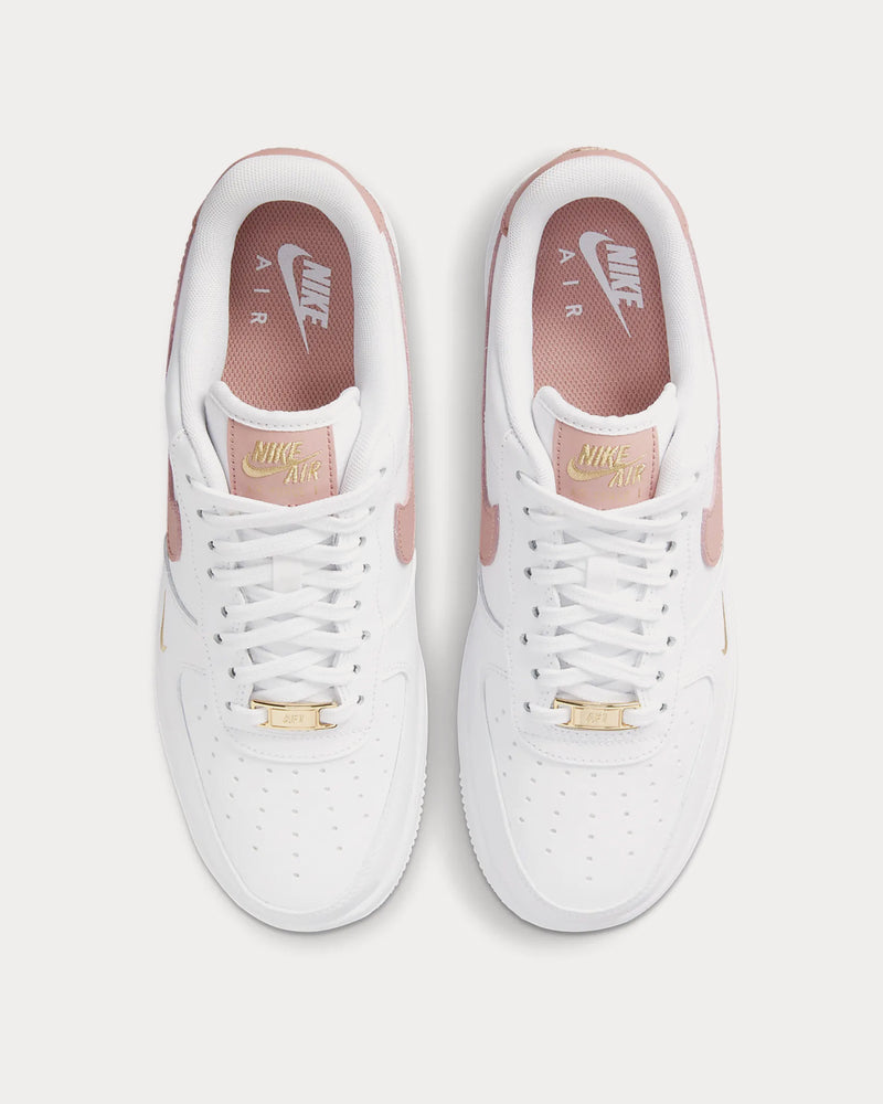 Nike Air Force 1 '07 Essential White / Rust Pink Low Top Sneakers - 3