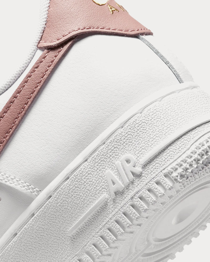 Nike Air Force 1 '07 Essential White / Rust Pink Low Top Sneakers - 5