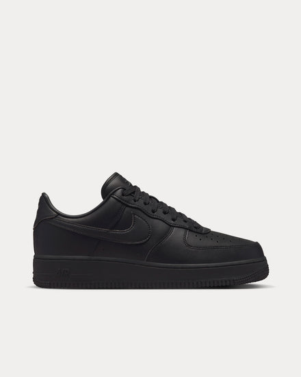 Nike Air Force 1 '07 Black Low Top Sneakers - 1