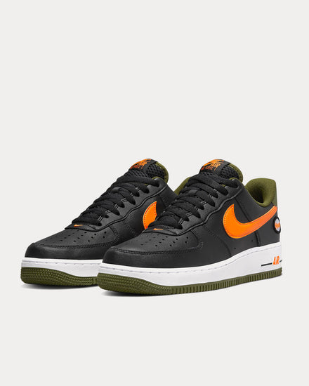 Nike Air Force 1 '07 LV8 Black / Rough Green / White / Total Orange Low Top Sneakers - 3