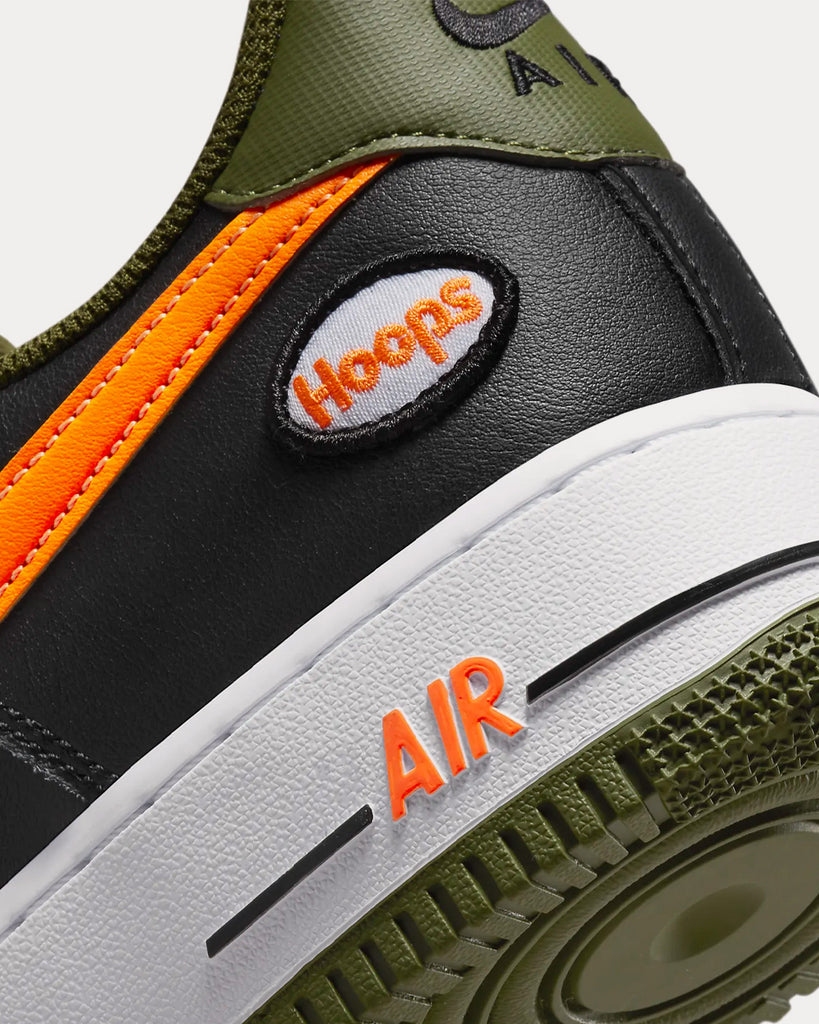 Nike Air Force 1 07 LV8 Hoops Black Orange Green shoes 