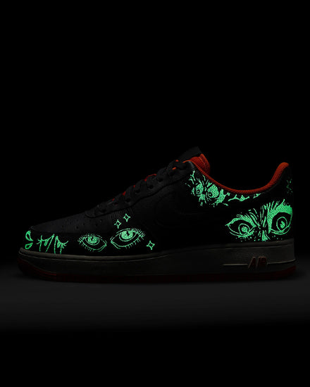 Nike Air Force 1 '07 Premium Black / Starfish / Sail / Black Low Top Sneakers - 8