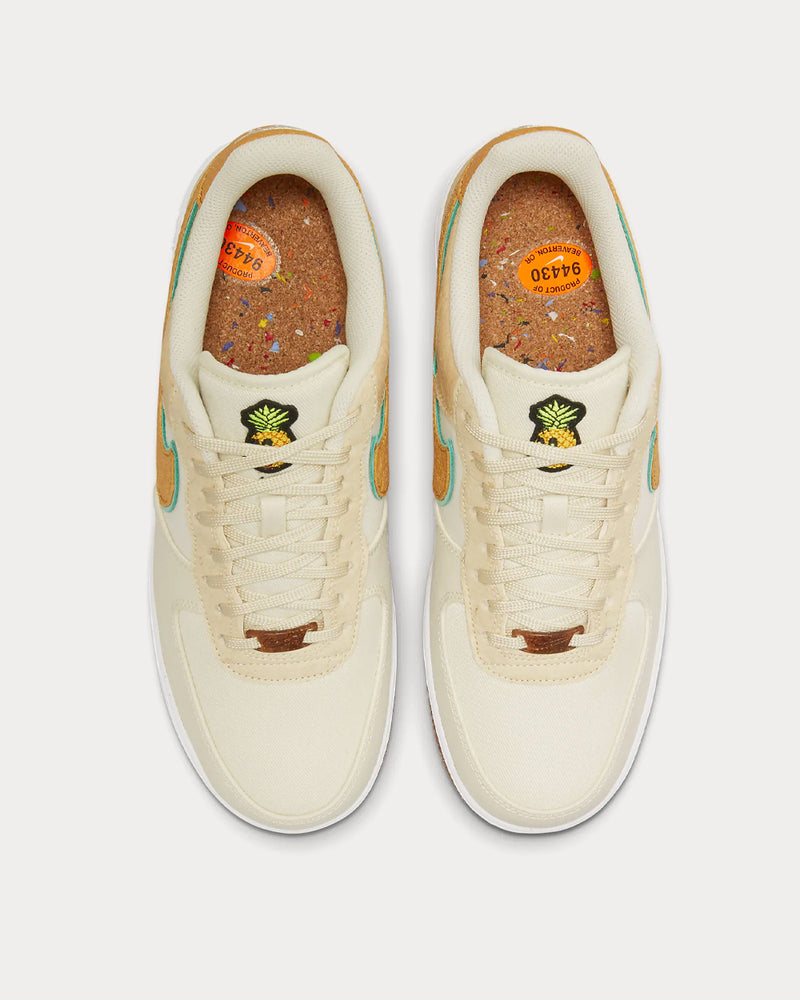 Nike Air Force 1 '07 Premium Coconut Milk / Green Glow / Natural / Metallic Gold Low Top Sneakers - 2