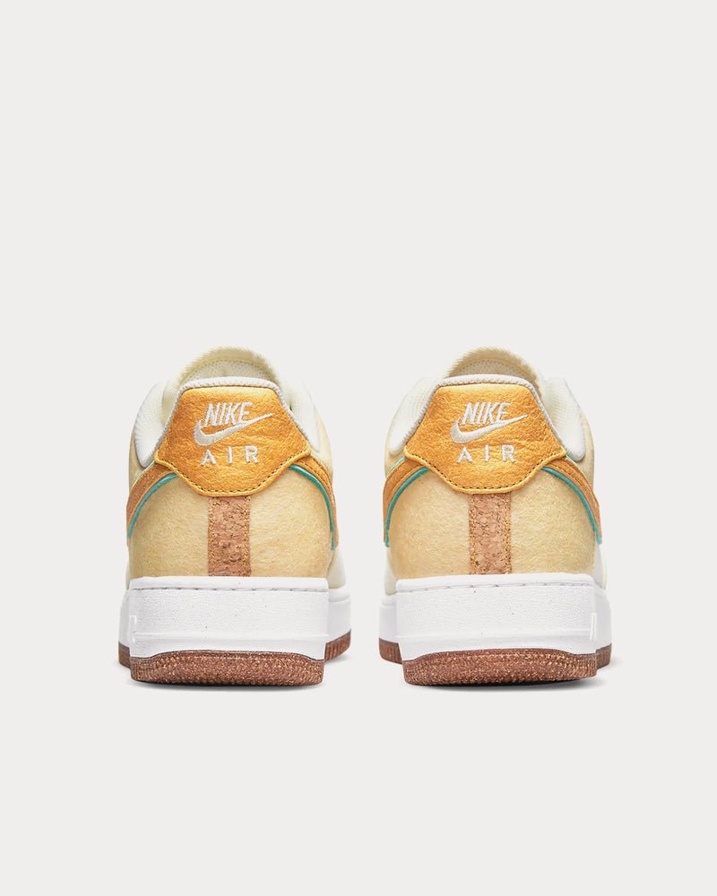 Nike Air Force 1 '07 Premium Coconut Milk / Green Glow / Natural / Metallic Gold Low Top Sneakers - 4