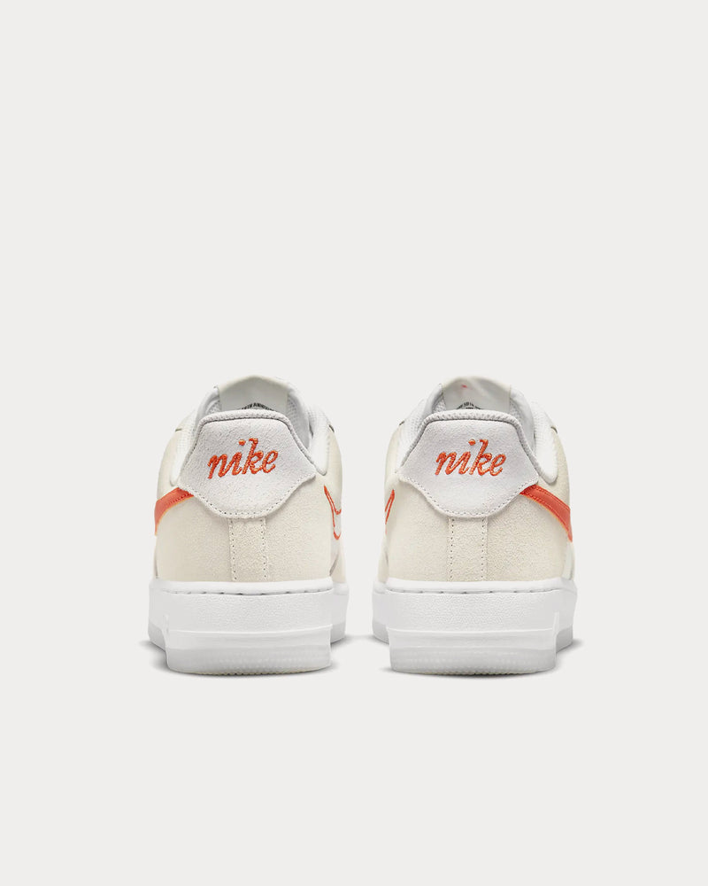 Nike Air Force 1 '07 SE White / Summit White / Sail / Orange Low Top Sneakers - 4