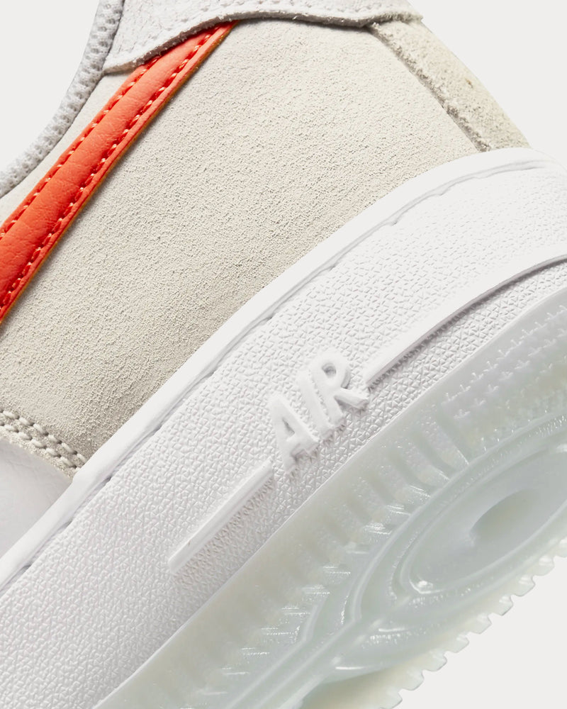 Nike Air Force 1 '07 SE White / Summit White / Sail / Orange Low Top Sneakers - 6
