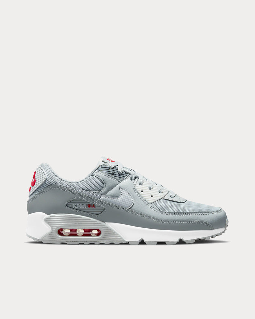 air max 90 light smoke grey on feet