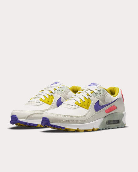 Nike Air Max 90 Summit White / Light Bone / Pistachio Frost / Lapis Low Top Sneakers - 3