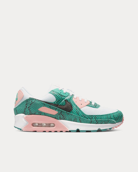 Nike Air Max 90 Washed Teal / White / Bleached Coral / Black Low Top Sneakers - 1