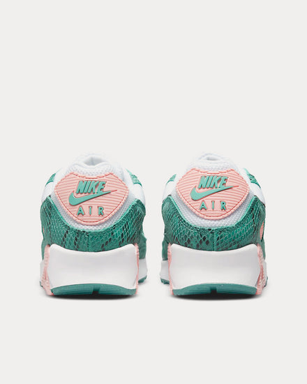 Nike Air Max 90 Washed Teal / White / Bleached Coral / Black Low Top Sneakers - 4
