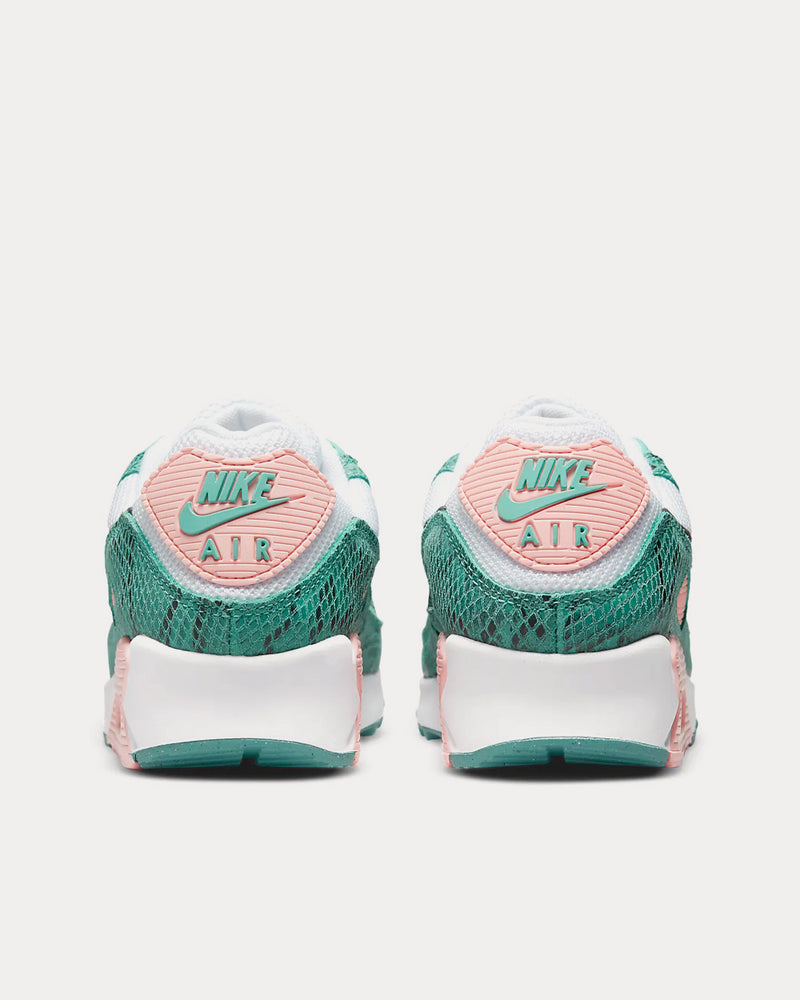Nike Air Max 90 Washed Teal / White / Bleached Coral / Black Low Top Sneakers - 4