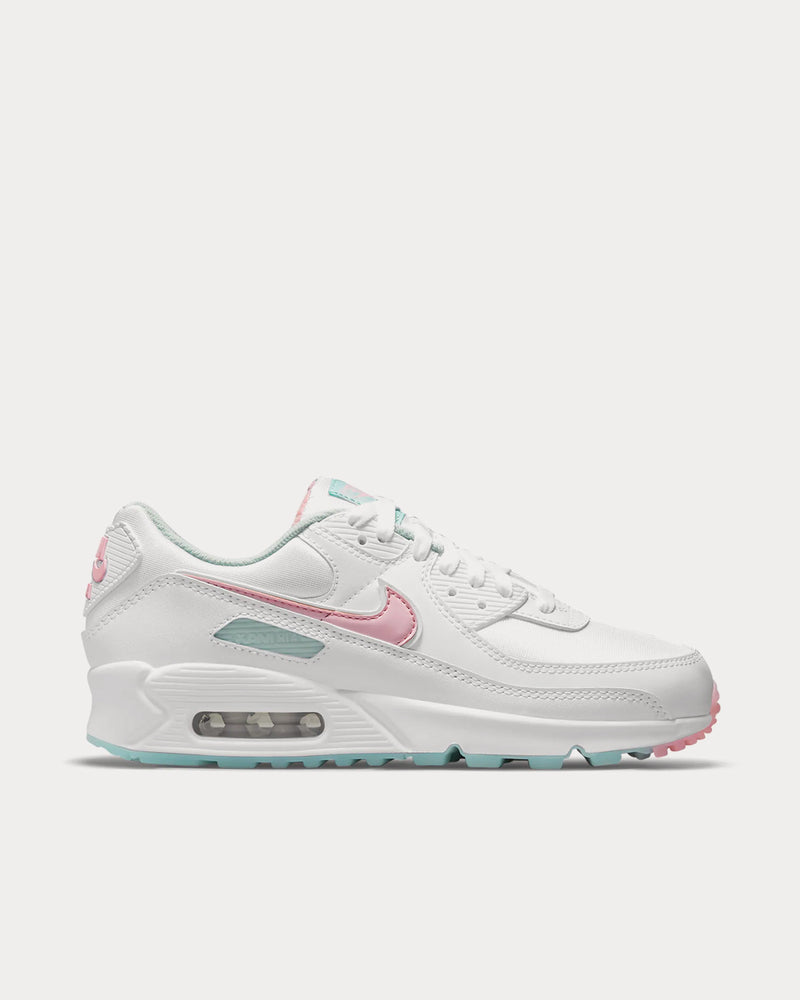 Nike Air Max 90 White / Barely Green / Light Dew / Arctic Punch Low Top Sneakers - 1