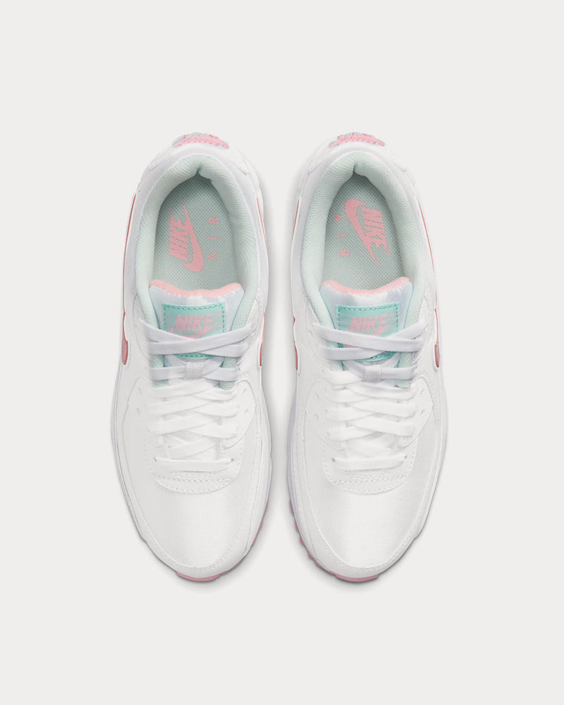 Nike Air Max 90 White / Barely Green / Light Dew / Arctic Punch Low Top Sneakers - 3
