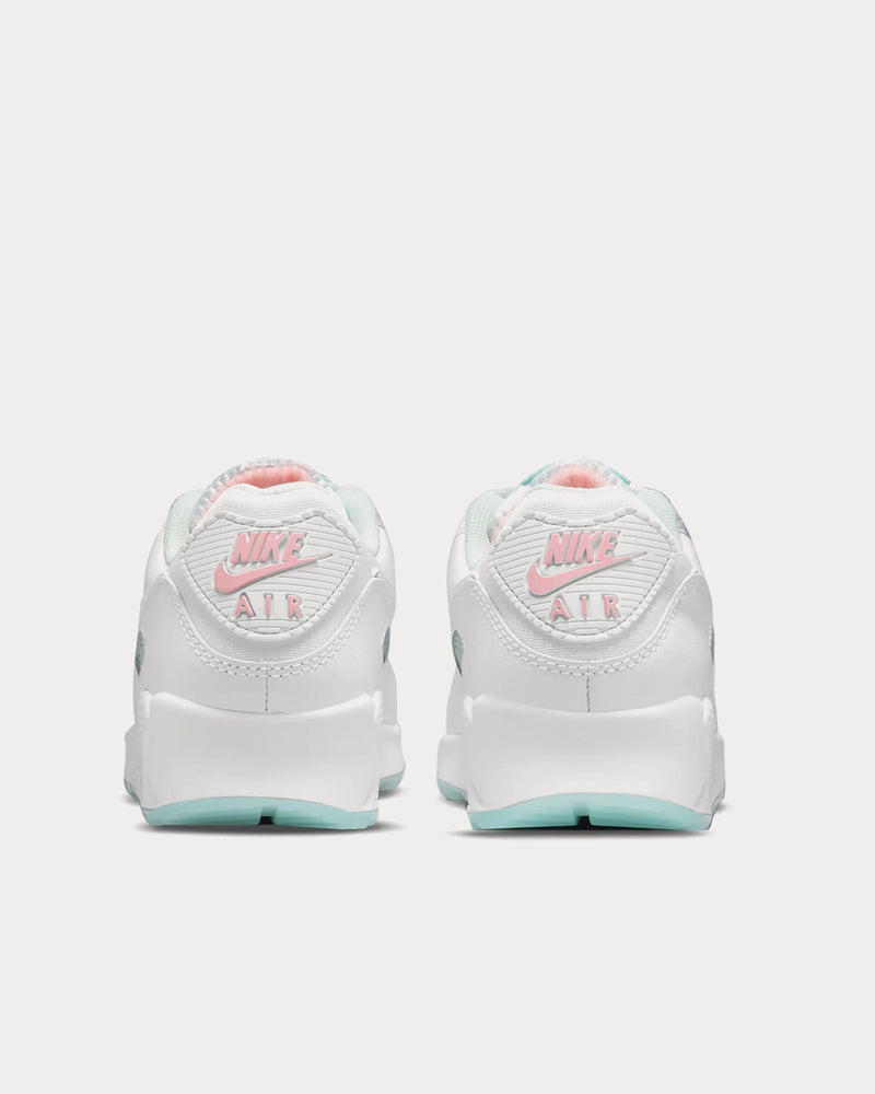 Nike Air Max 90 White / Barely Green / Light Dew / Arctic Punch Low Top Sneakers - 4