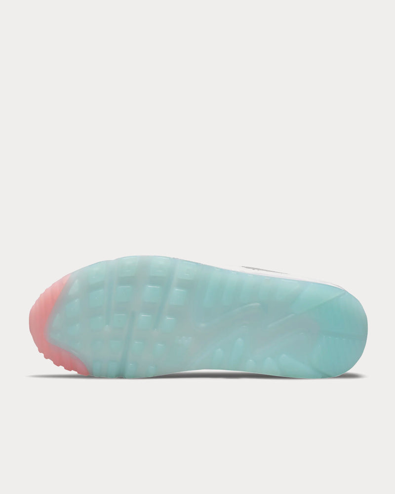 Nike Air Max 90 White / Barely Green / Light Dew / Arctic Punch Low Top Sneakers - 5
