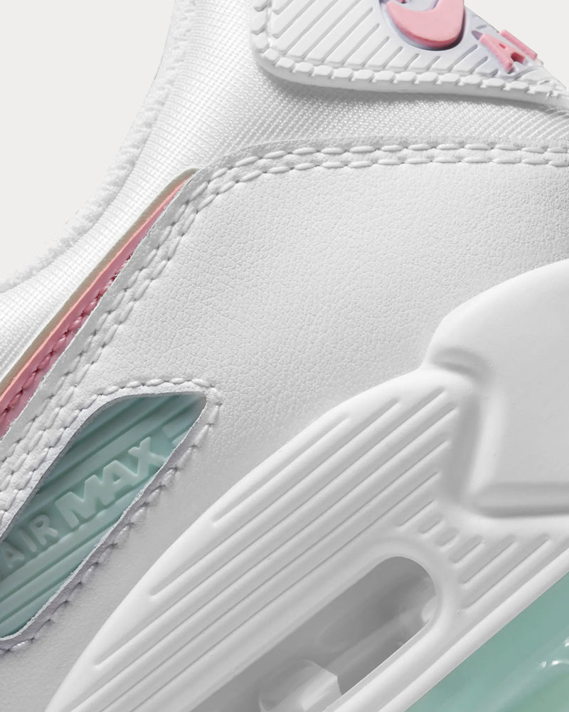 Nike Air Max 90 White / Barely Green / Light Dew / Arctic Punch Low Top Sneakers - 6