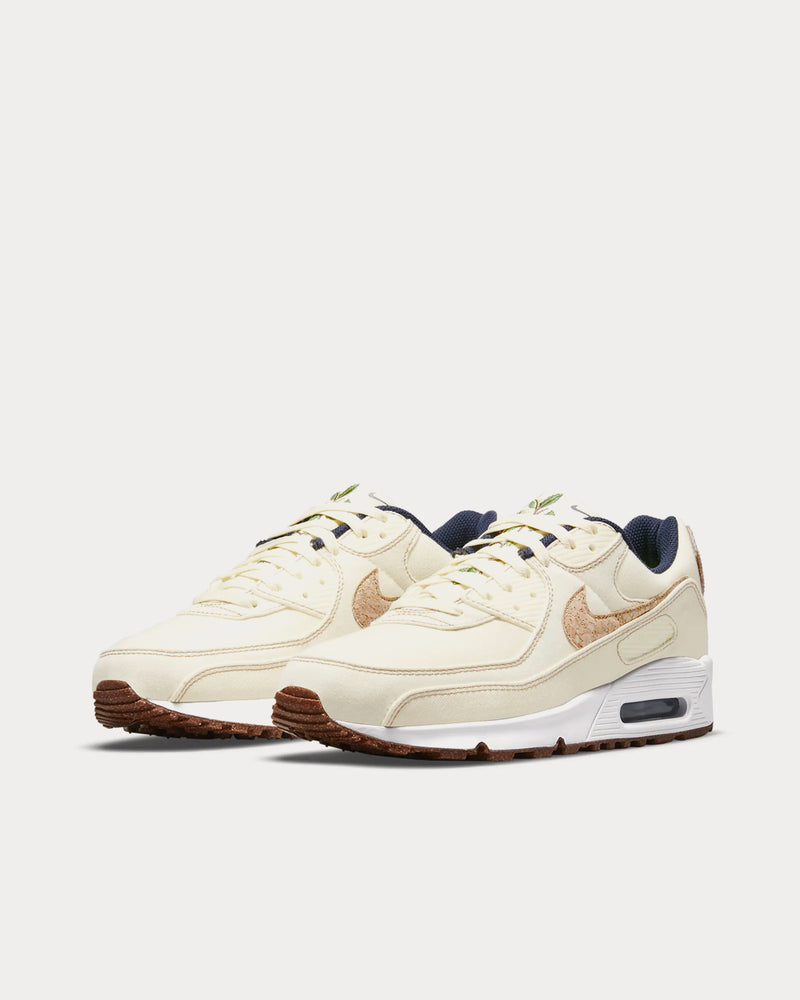 Nike Air Max 90 SE Coconut Milk / Obsidian / White / Wheat Low Top Sneakers - 2