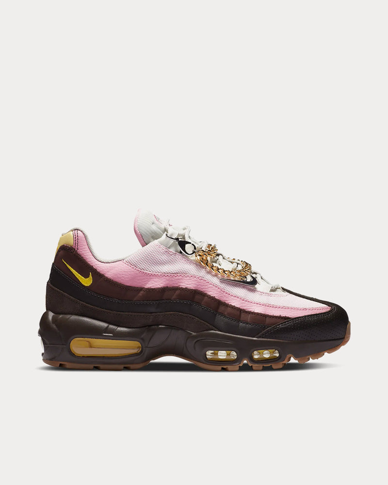 Nike Air Max 95 Velvet Brown / Light British Tan / Baroque Brown / Opti Yellow Low Top Sneakers - 1