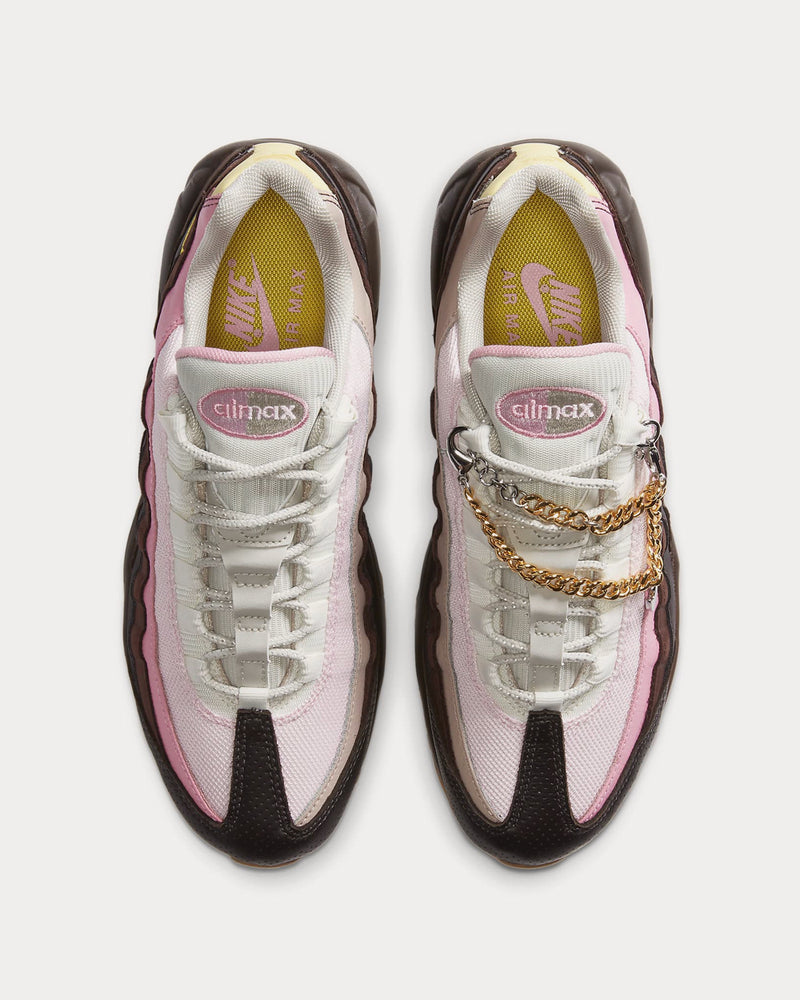 Nike Air Max 95 Velvet Brown / Light British Tan / Baroque Brown / Opti Yellow Low Top Sneakers - 3