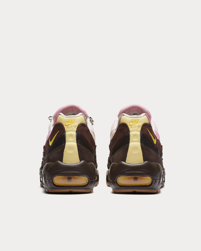 Nike Air Max 95 Velvet Brown / Light British Tan / Baroque Brown / Opti Yellow Low Top Sneakers - 4