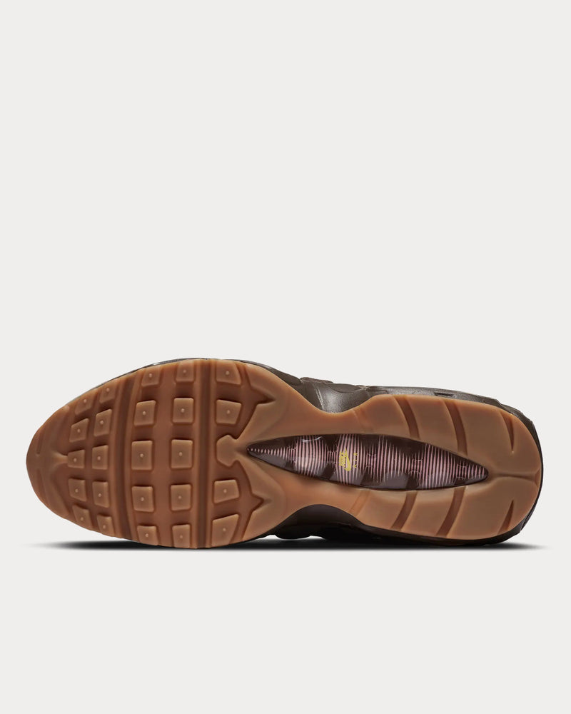 Nike Air Max 95 Velvet Brown / Light British Tan / Baroque Brown / Opti Yellow Low Top Sneakers - 5