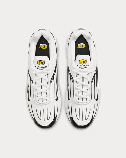 Nike Air Max Plus 3 Leather White Low Top Sneakers - 3