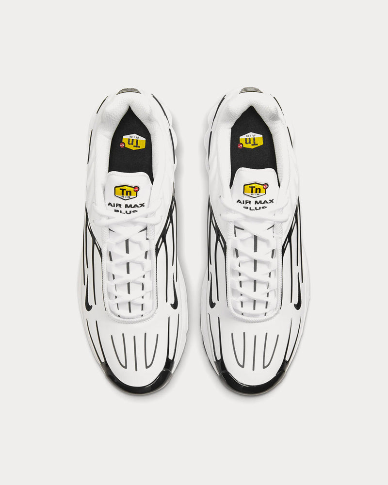 Nike Air Max Plus 3 Leather White Low Top Sneakers - 3