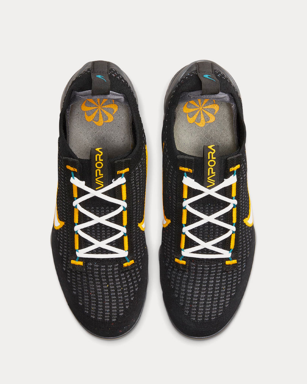 Nike Air VaporMax 2021 FK Black University Gold Dark Grey White Low Top Sneakers Sneak in Peace