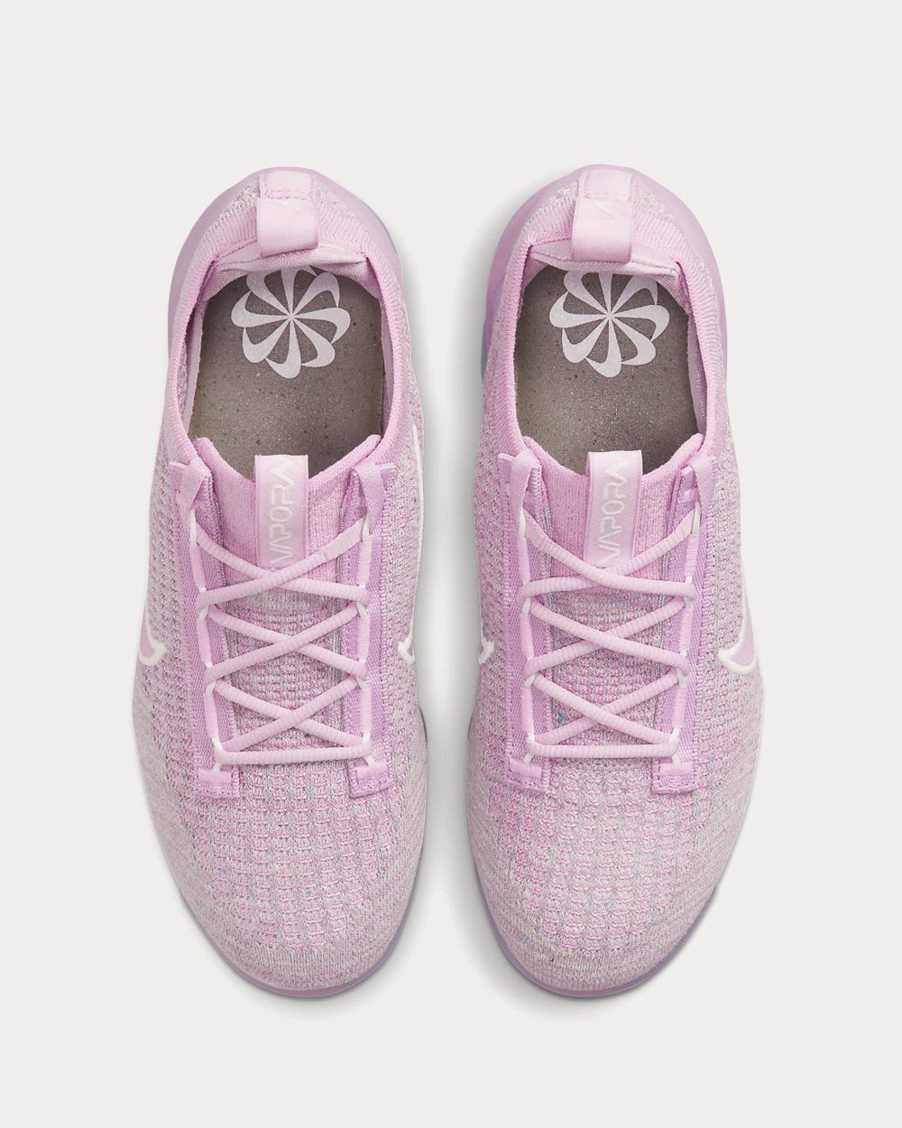 Nike Air VaporMax 2021 FK Light Arctic Pink Summit White Metallic Silver Iced Lilac Low Top Sneakers Sneak in Peace