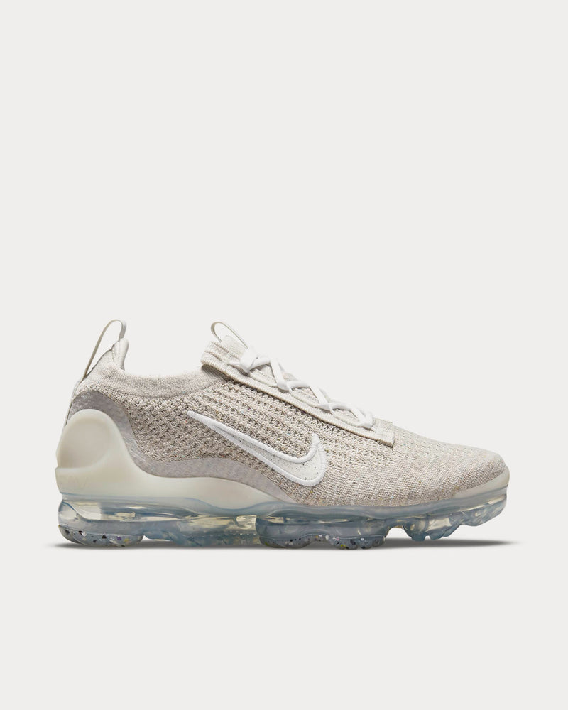 Nike Air VaporMax 2021 FK Light Bone / Phantom / Metallic Silver / White Low Top Sneakers - 1