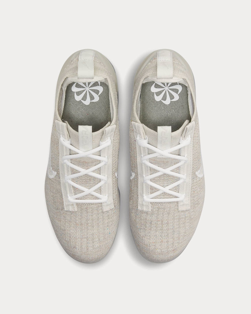 Nike Air VaporMax 2021 FK Light Bone / Phantom / Metallic Silver / White Low Top Sneakers - 3