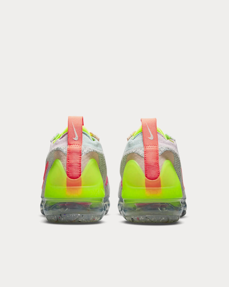 Nike Air VaporMax 2021 FK Photon Dust / Bright Mango / Volt / Hyper Pink Low Top Sneakers - 4