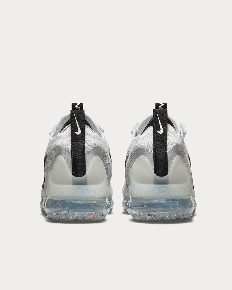 Nike Air VaporMax 2021 FK White / Black / Metallic Silver Low Top Sneakers - 4