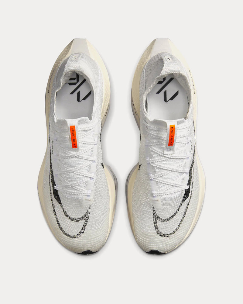 Nike Air Zoom Alphafly NEXT% 2 Proto White / Total Orange / Black Running Shoes - 2