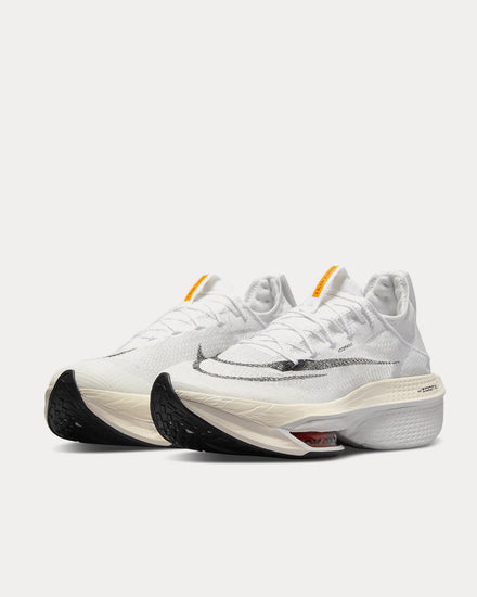 Nike Air Zoom Alphafly NEXT% 2 Proto White / Total Orange / Black Running Shoes - 3