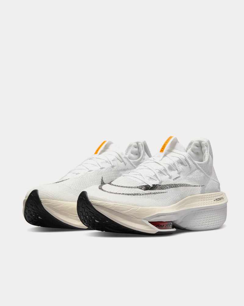 Nike Air Zoom Alphafly NEXT% 2 Proto White / Total Orange / Black Running Shoes - 3