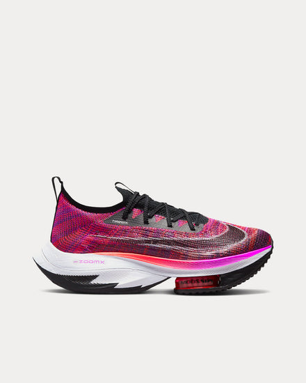 Nike Air Zoom Alphafly NEXT% Flyknit Hyper Violet / Flash Crimson / Black / Black Running Shoes - 1