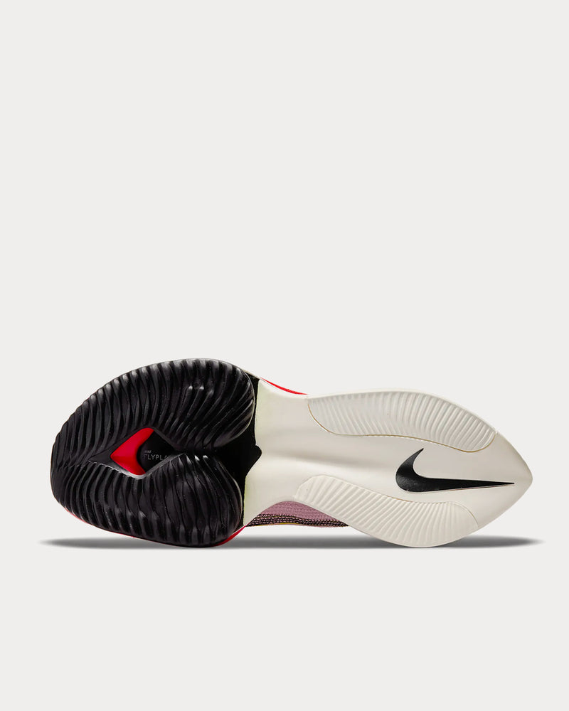 Nike Air Zoom Alphafly NEXT% Flyknit White / Black / Black / Black Running Shoes - 4