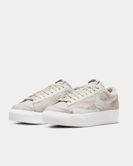 Nike Blazer Low Platform Light Bone / Black / Summit White Low Top Sneakers - 3