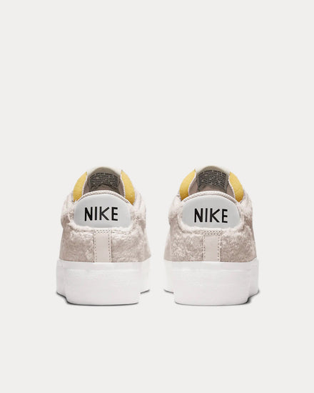 Nike Blazer Low Platform Light Bone / Black / Summit White Low Top Sneakers - 4