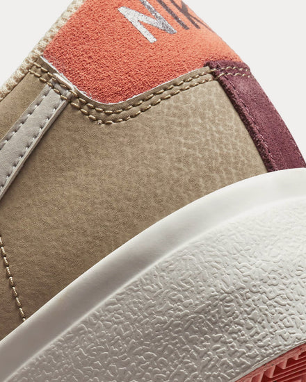 Nike Blazer Low Platform SP Khaki / Madder Root / Hazel Rush / Light Bone Low Top Sneakers - 5