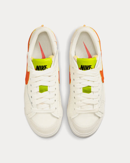 Nike Blazer Low '77 Jumbo Sail / Atomic Green / Rush Orange Low Top Sneakers - 2