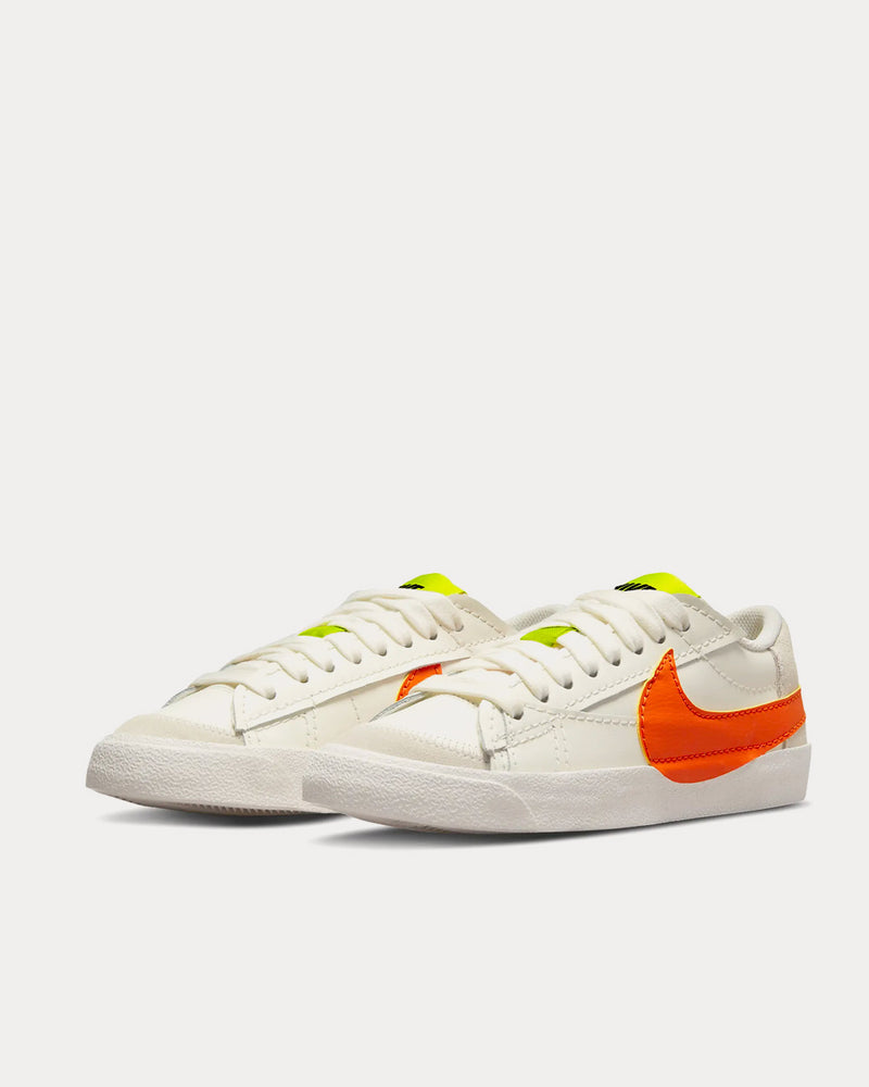 Nike Blazer Low '77 Jumbo Sail / Atomic Green / Rush Orange Low Top Sneakers - 3