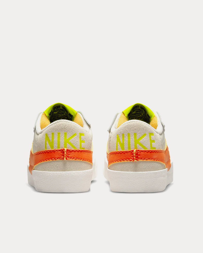 Nike Blazer Low '77 Jumbo Sail / Atomic Green / Rush Orange Low Top Sneakers - 4