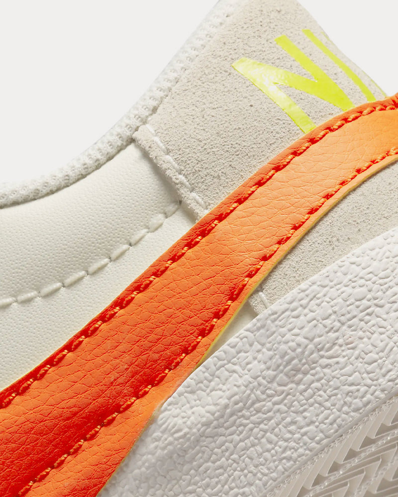 Nike Blazer Low '77 Jumbo Sail / Atomic Green / Rush Orange Low Top Sneakers - 5