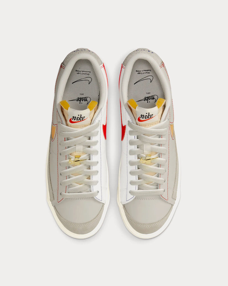 Nike Blazer Low '77 PRM Light Bone / University Red / Deep Royal Blue / Summit White Low Top Sneakers - 3
