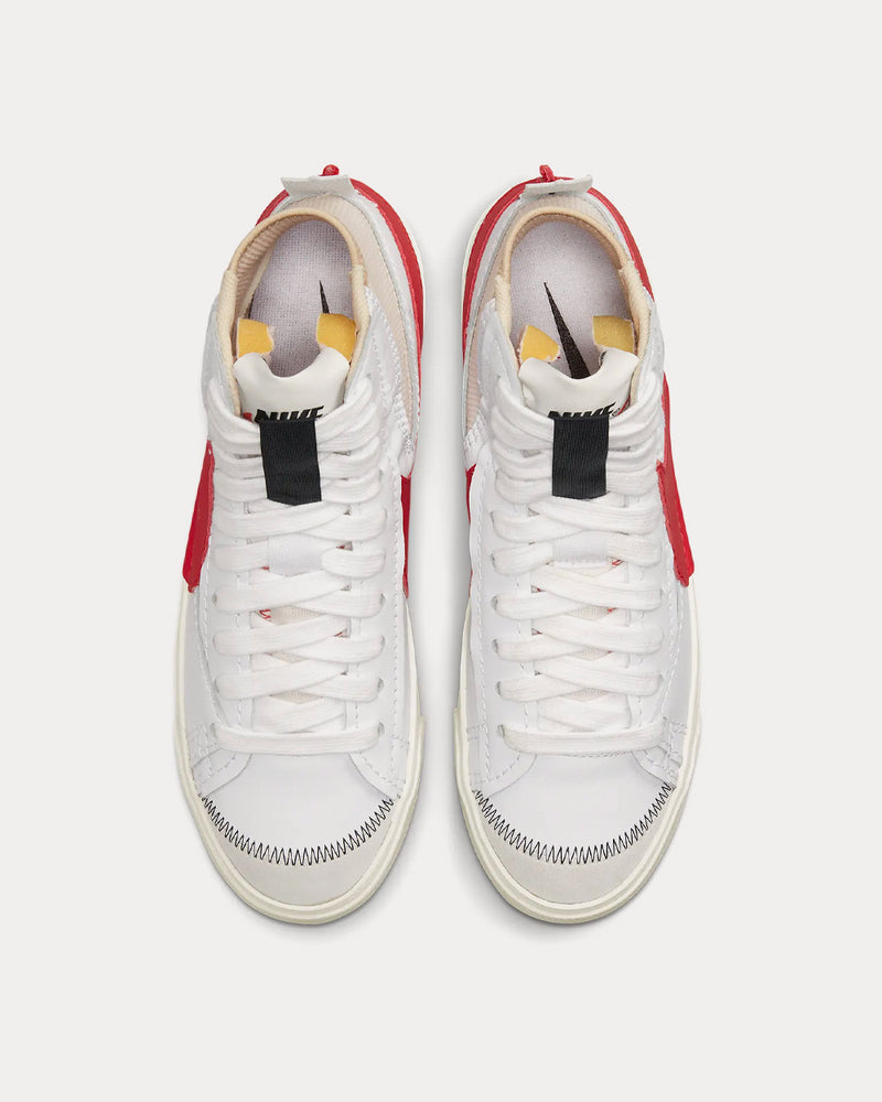 Nike Blazer Mid '77 Jumbo White / Rattan / White / Habanero Red High Top Sneakers - 2