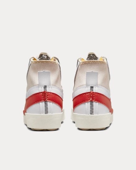 Nike Blazer Mid '77 Jumbo White / Rattan / White / Habanero Red High Top Sneakers - 4